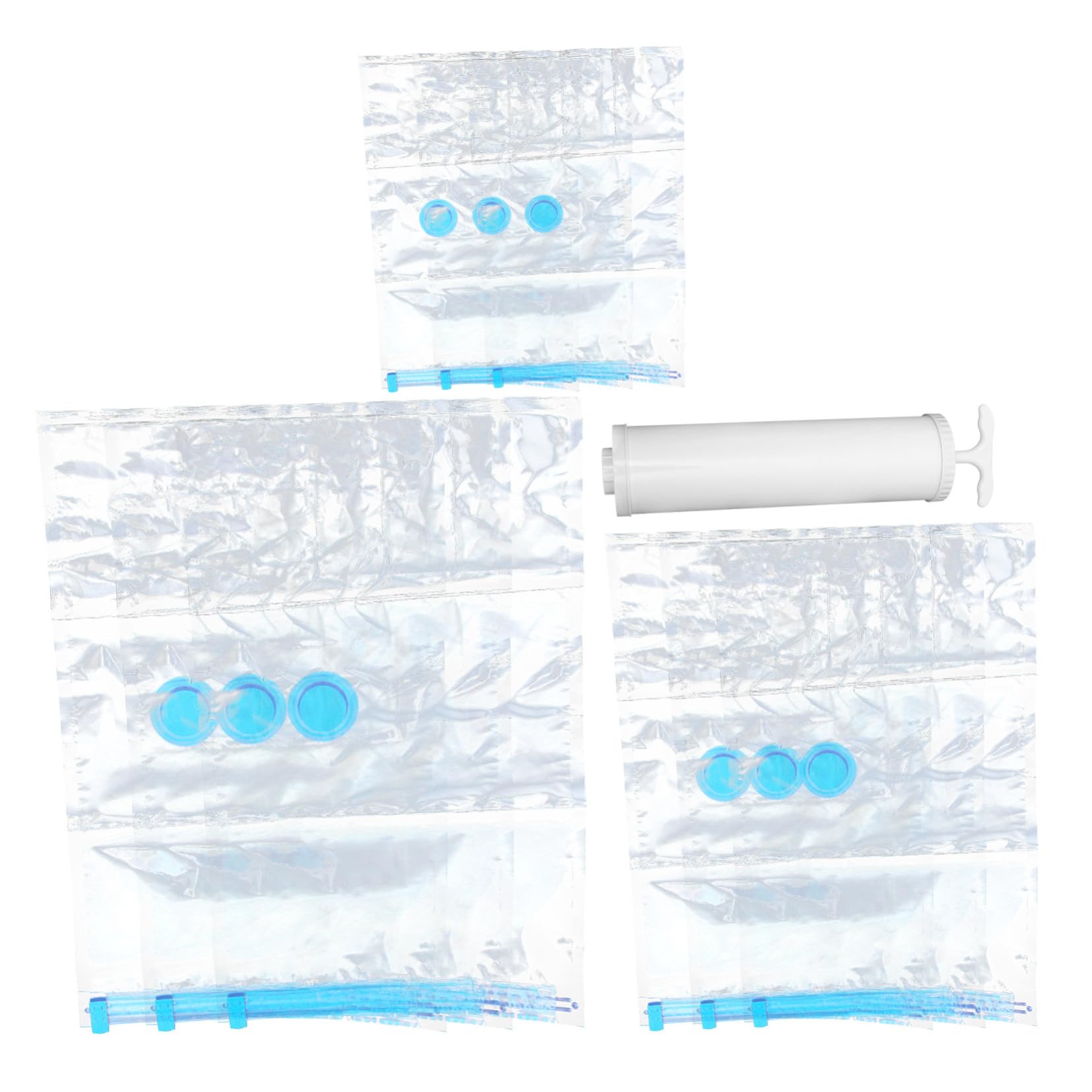 GALPADA 1 set Sacchetti Sottovuoto per Viaggio con Pompa Inclusa Buste Compressibili per Abbigliamento Coperte e Accessori per Valigie e