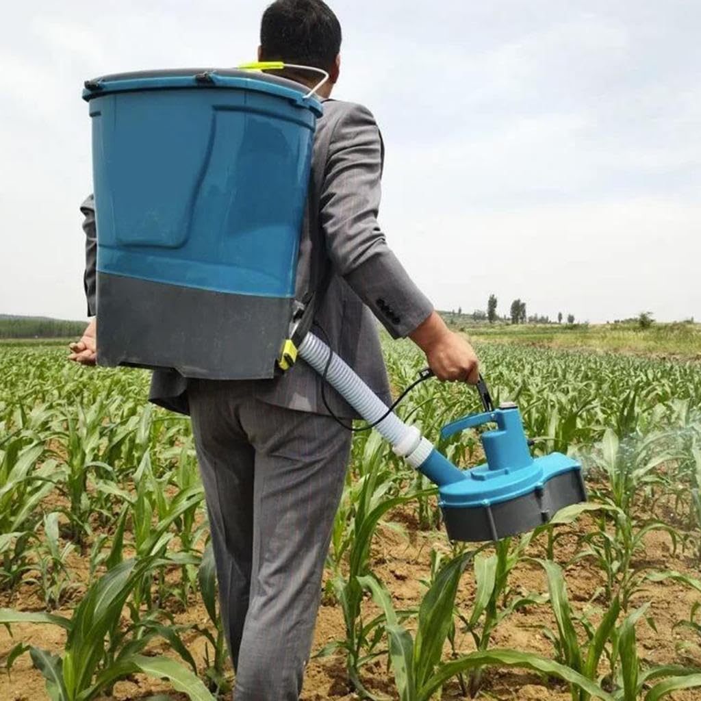 Testa di Spandimento Elettrico per Fertilizzanti con Maniglia, Attrezzatura Agricola, Spandiletame Elettrico per E Cortili, Testa Quadrata