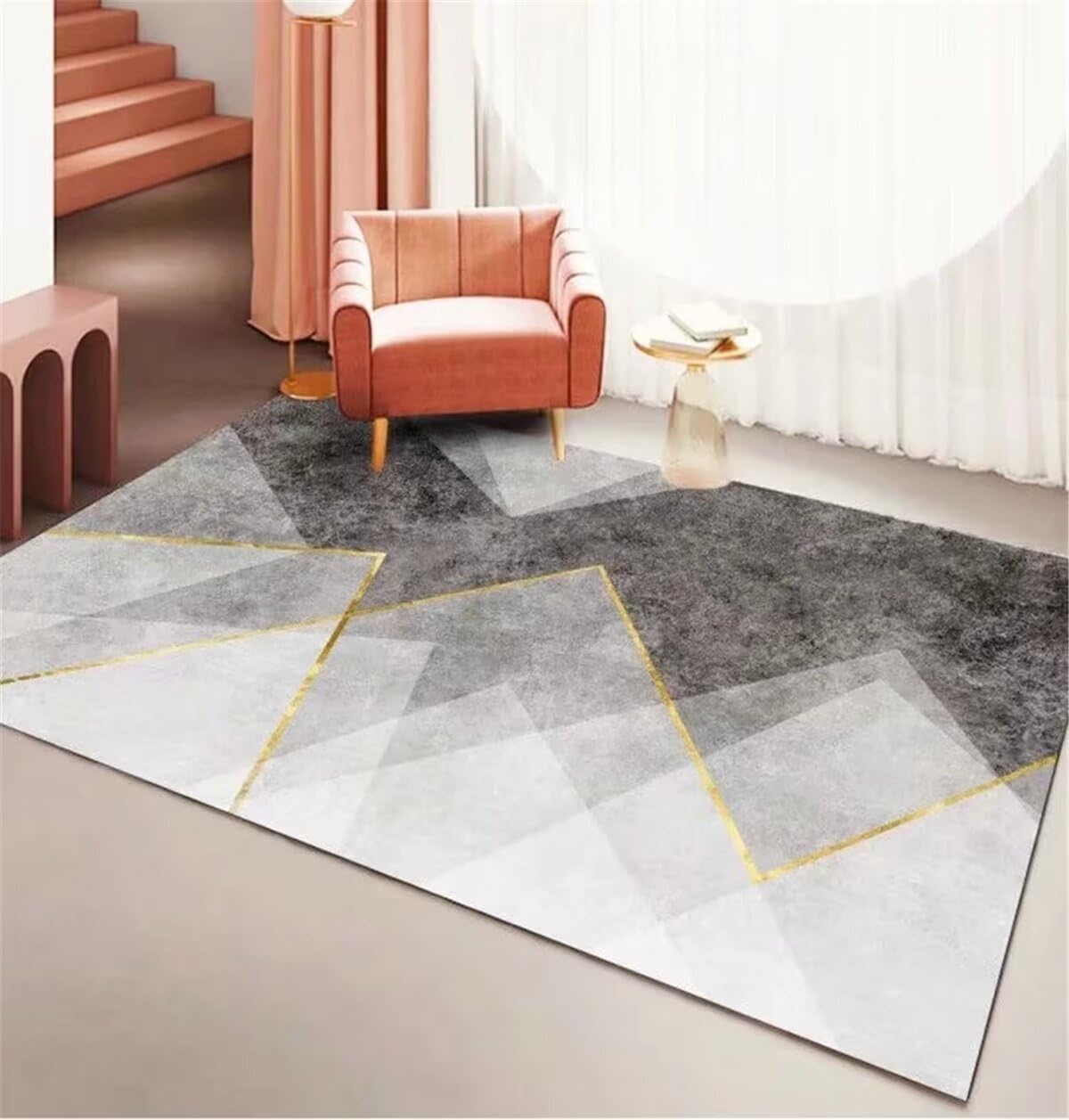 Canapé enfant et tapis extérieur gris 70x140cm pour coin jeu