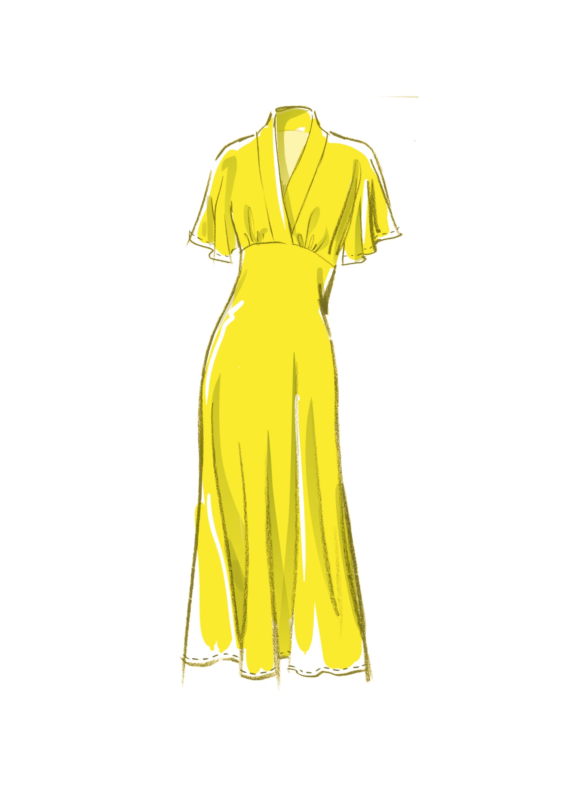 Amazon.com: McCall's M8406U5 Misses' Empire Waist Dress Sewing Pattern Kit,  Design Code M8406, Sizes 16-18-20-22-24 : Arts, Crafts & Sewing