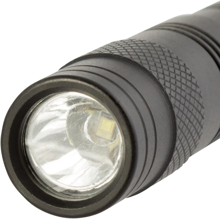 Steelman LED Inspection Pen Light, Powered by 2 AAA Batteries, Heavy-Duty Aluminum Casing, 70-Lumen Flashlight, Pocket Clip, Knurled Grip