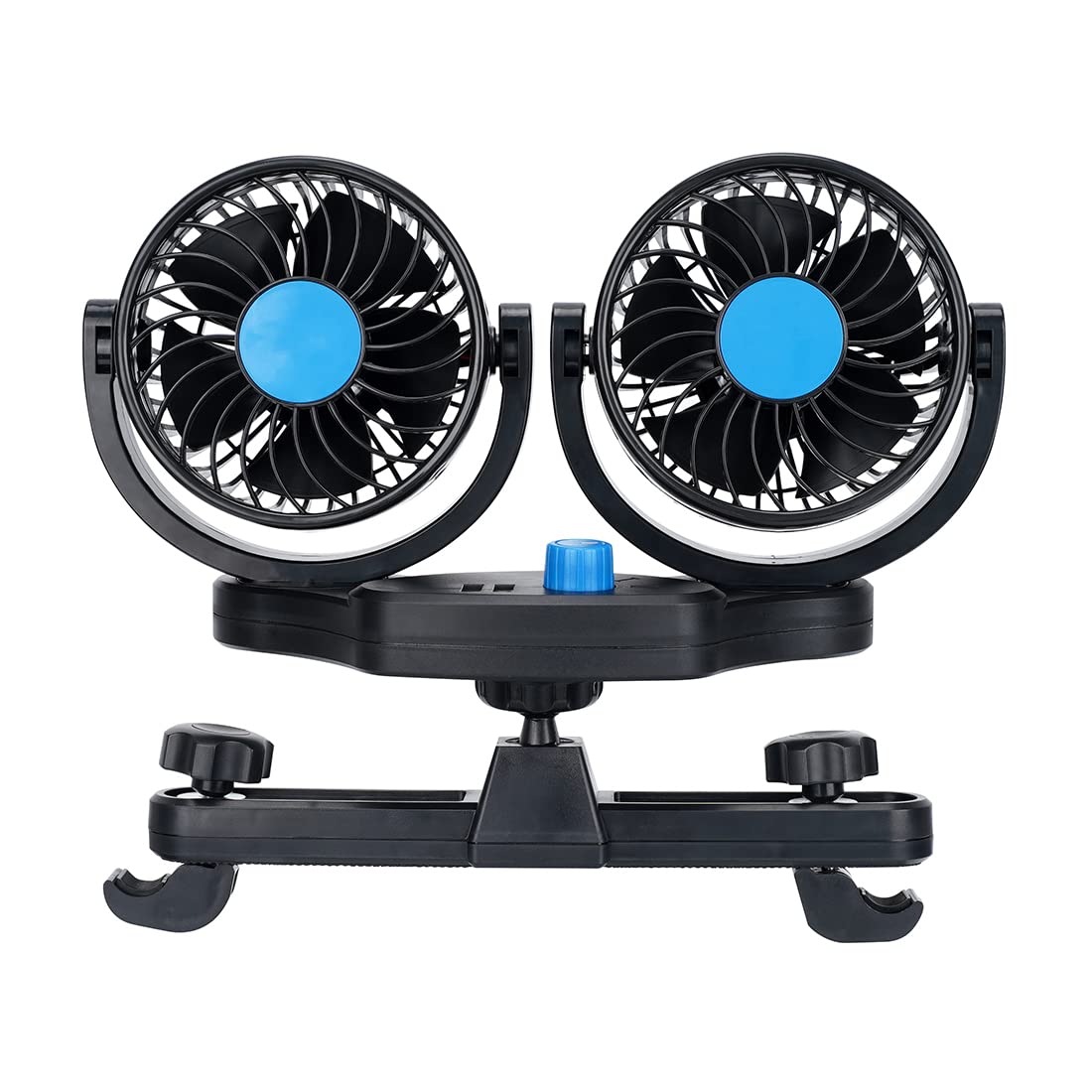 SUPAREE Car Fan 12V Car Fan Cooling USB 12v Fan Campervan Dual Head Car