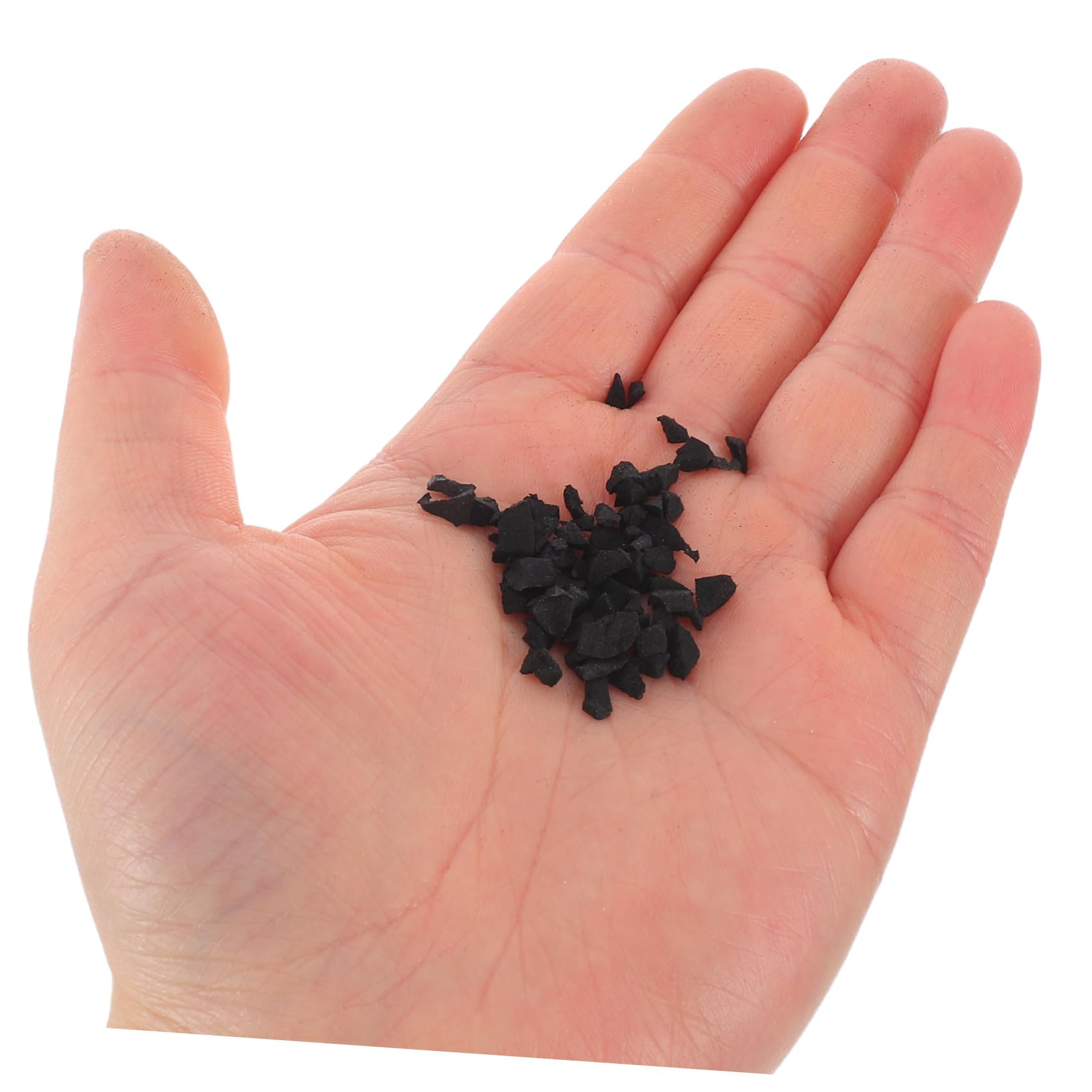 Artificial Duraderas Negro para Relleno Caucho 1,9kg Césped de Partículas para Campos Deportivos y Eventos Atléticos