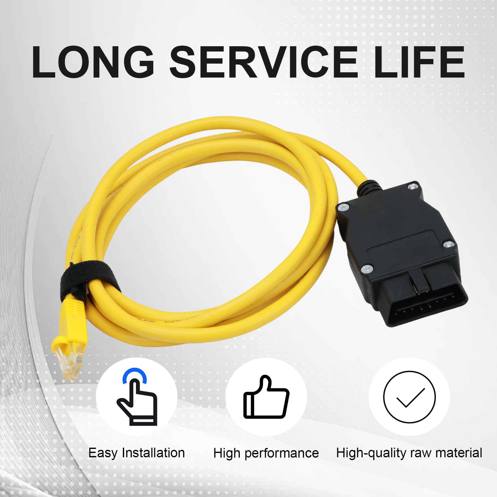 BMW F Series ENET OBD2 Diagnostic Cable - Ethernet To OBD2 Programming Cable For Coding