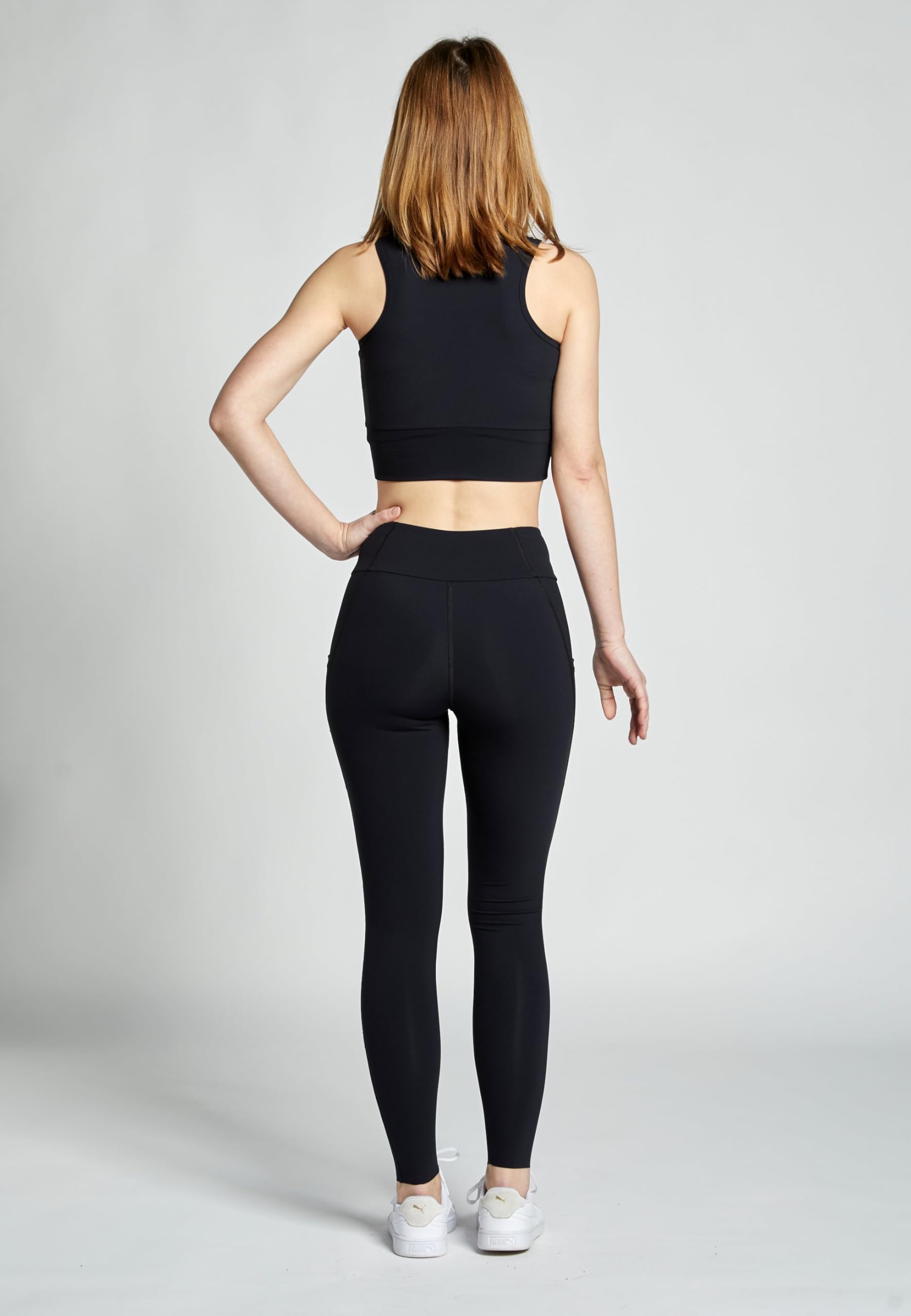Sportkind Mädchen & Damen Fitness, Sport Leggings mit Taschen, Yogahose, High Waist, Blickdicht, atmungsaktiv