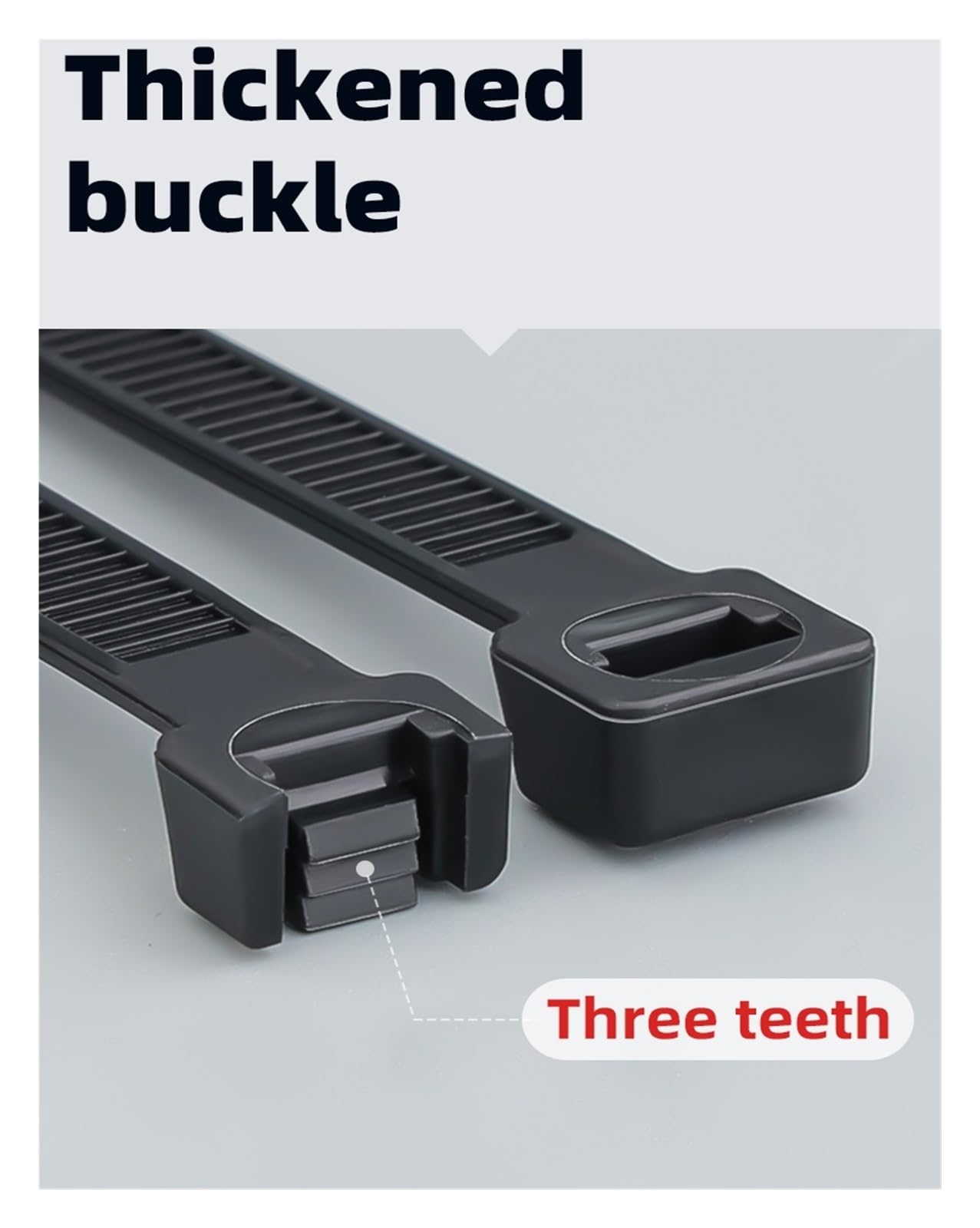 Fascette per Cavi Fascette in Nylon for Cavi, Fili in plastica, Cinghia Fissa, Bianco/Nero, autobloccanti, Resistenti alla trazione(8x500 Black)