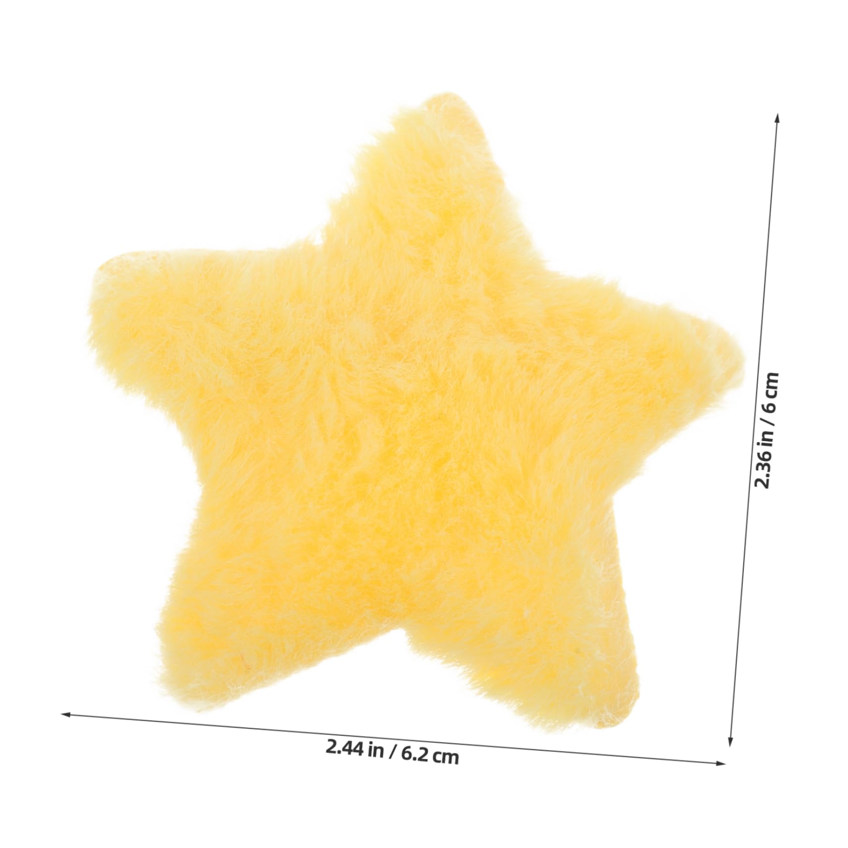 Beaupretty 100 Piezas horquilla horquilla mini pinzas para el cabello pinza para el cabello esponjosa pasadores de pelo kawaii pinzas para el cabello estrella pinza de pelo novedad Felpa
