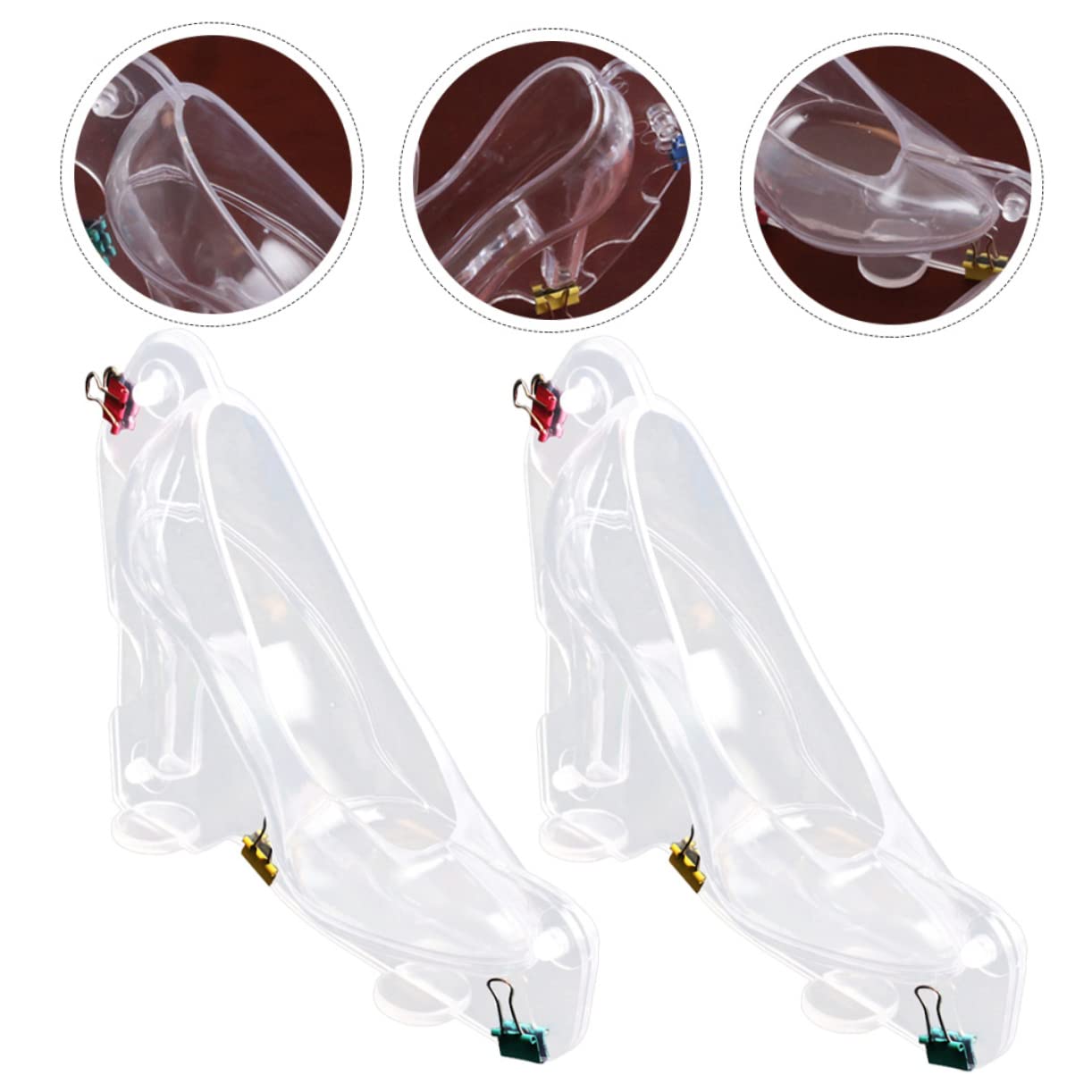 TOYANDONA 6stücke Hochwertige Transparente Schokoladenform Für Pralinen Form Von High-heels Wiederverwendbare Kunststoffform Für Süßigkeiten Desserts Und Backen