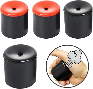 Novelty Squeeze Pooter Break Fart Machine,4 Pack-2 Black&2 Red