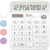 Vista 8 de Calculadora de oficina azul - Pantalla LCD de escritorio de 12 dígitos con botones sensibles