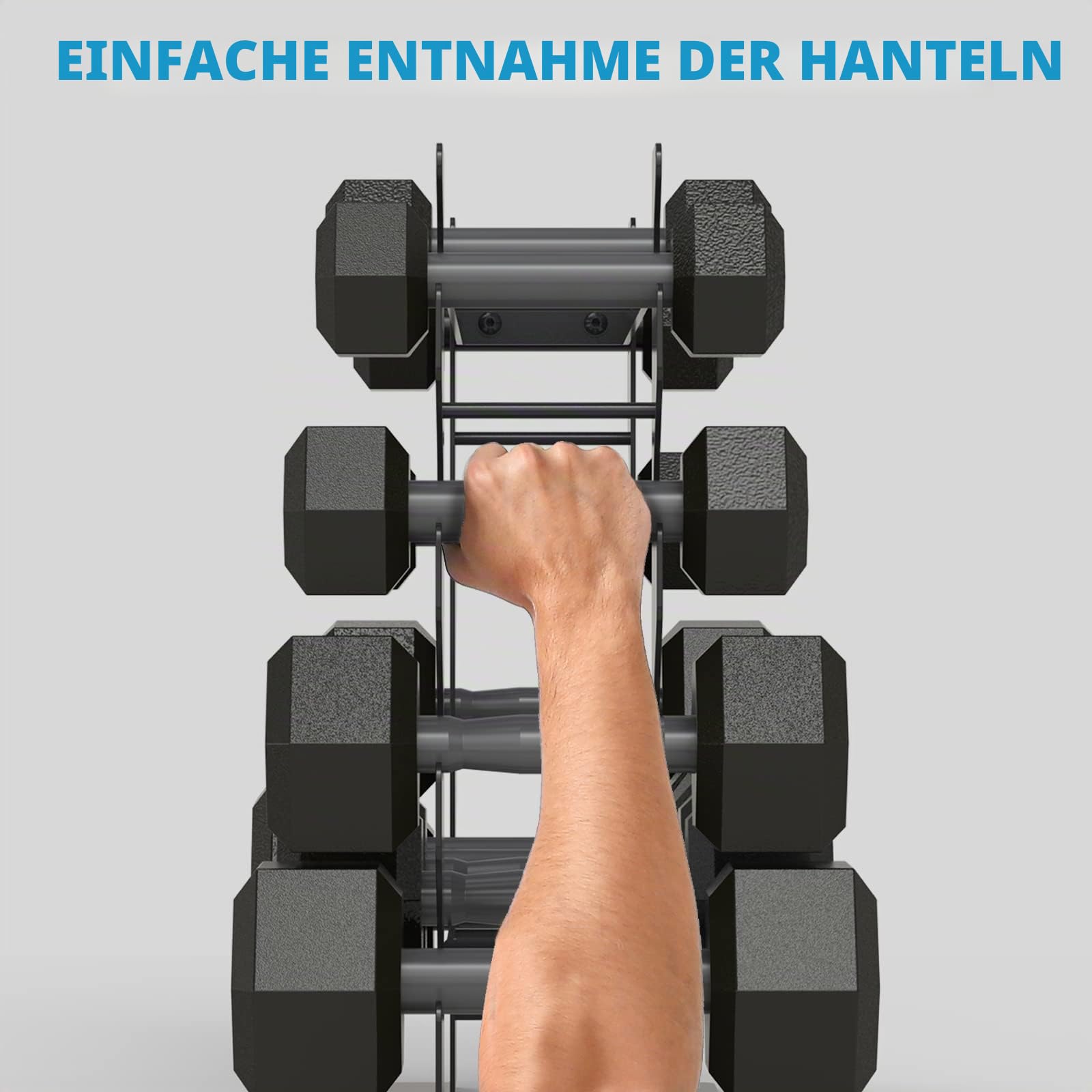 WINNOW Hantelständer Heim Gym Hantelständer Hantelablage Mehrschichtiger Gewichtshalter