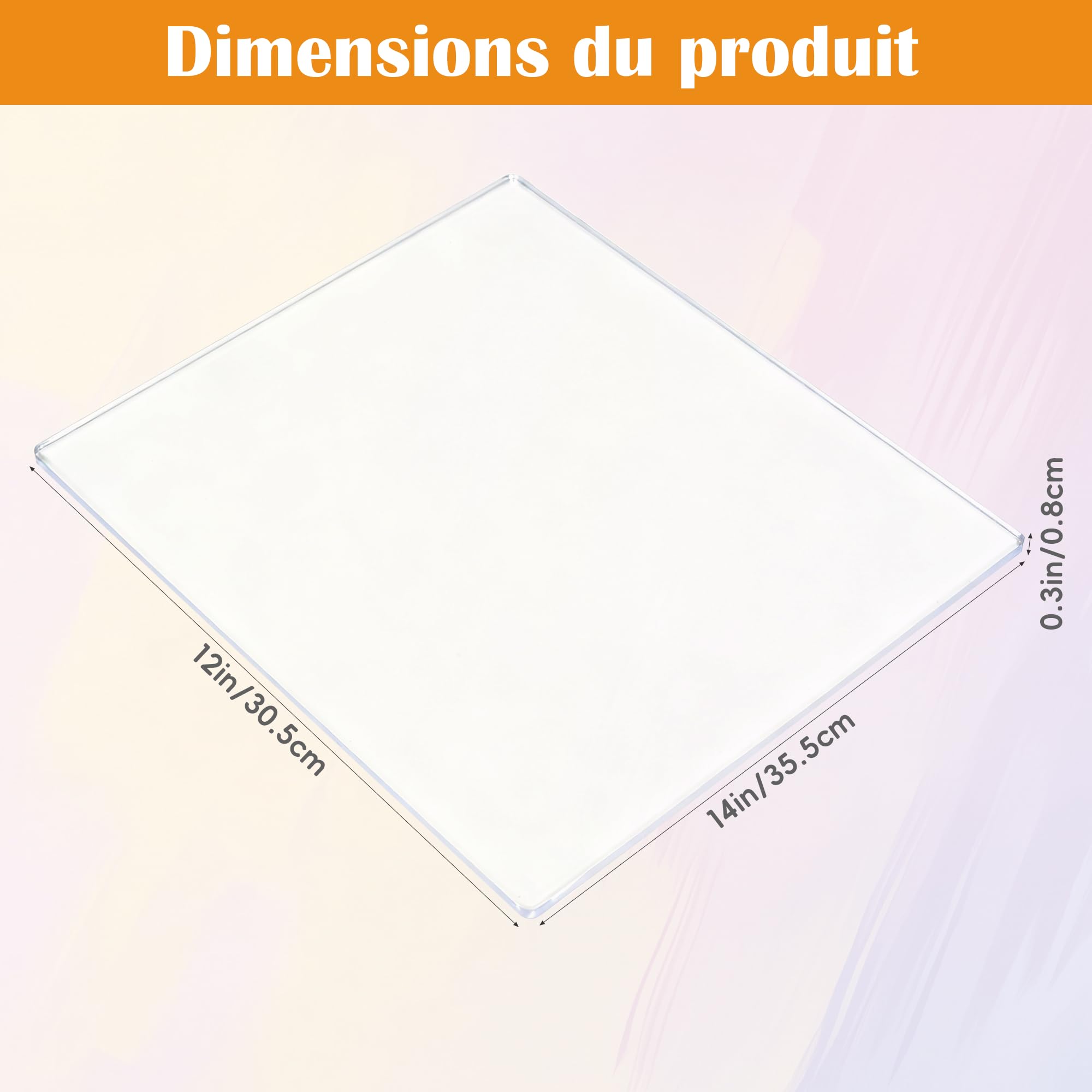 uyoyous Piastra Di Trasferimento Arte Gel, 2 Pezzi Piastra Di Stampa Gel | 30,5 x 35,5 cm Reusable Gel Printing Plate Per Pittura, Collage E Progetti Di Tecniche Miste