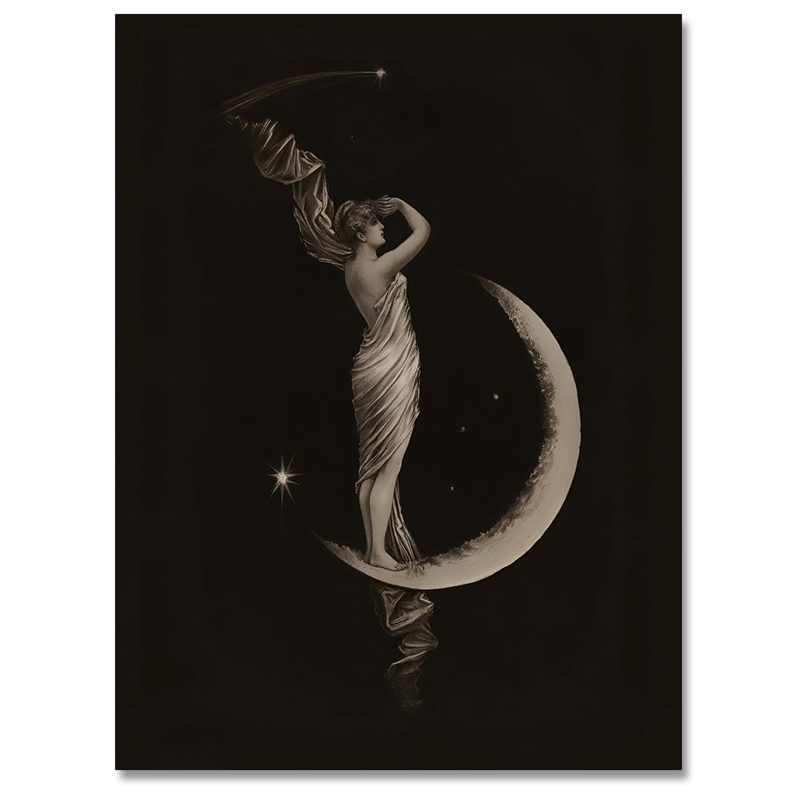Moody Wall Art Vintage Victorian Fine Art Poster Magic Print