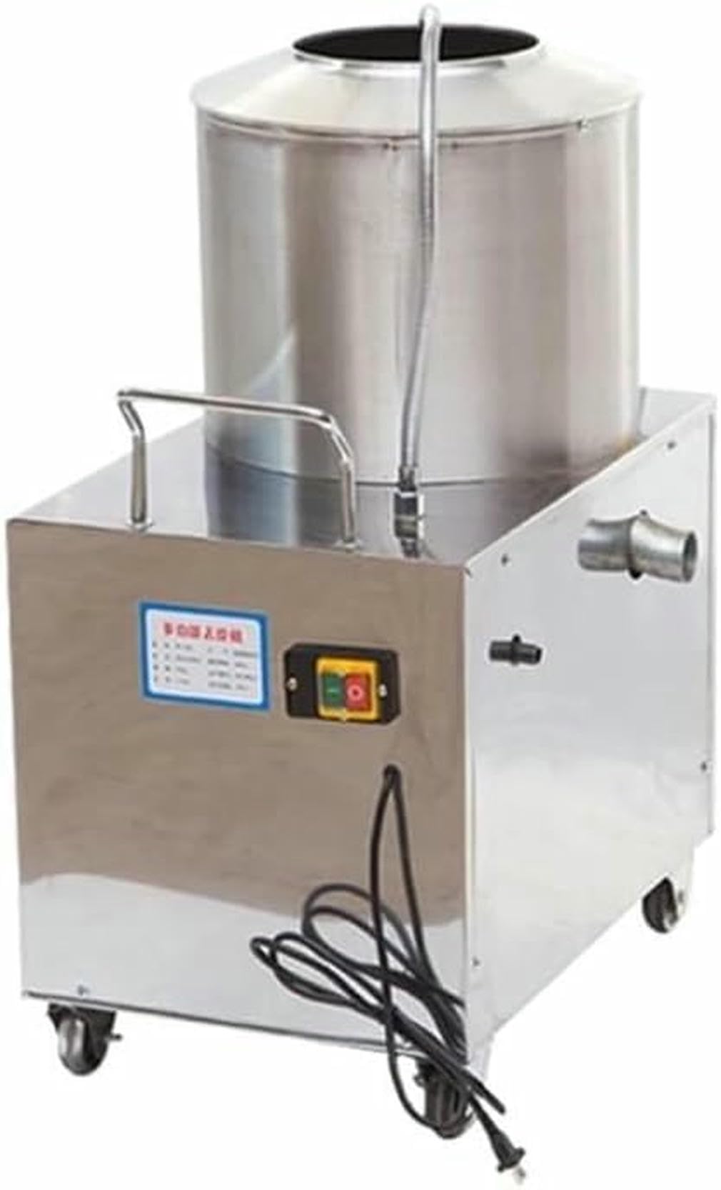 Peladora de Patatas automática Comercial, Lavadora de Patatas eléctrica de 1500 W