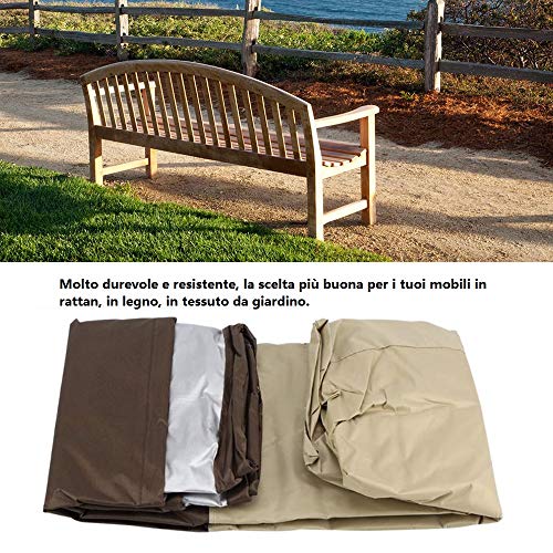Covermates Coprisedia Da Esterno In Poliestere Impermeabile – Con Coulisse, Sfiato In Rete E Cinghie Regolabili, Colore Carbone