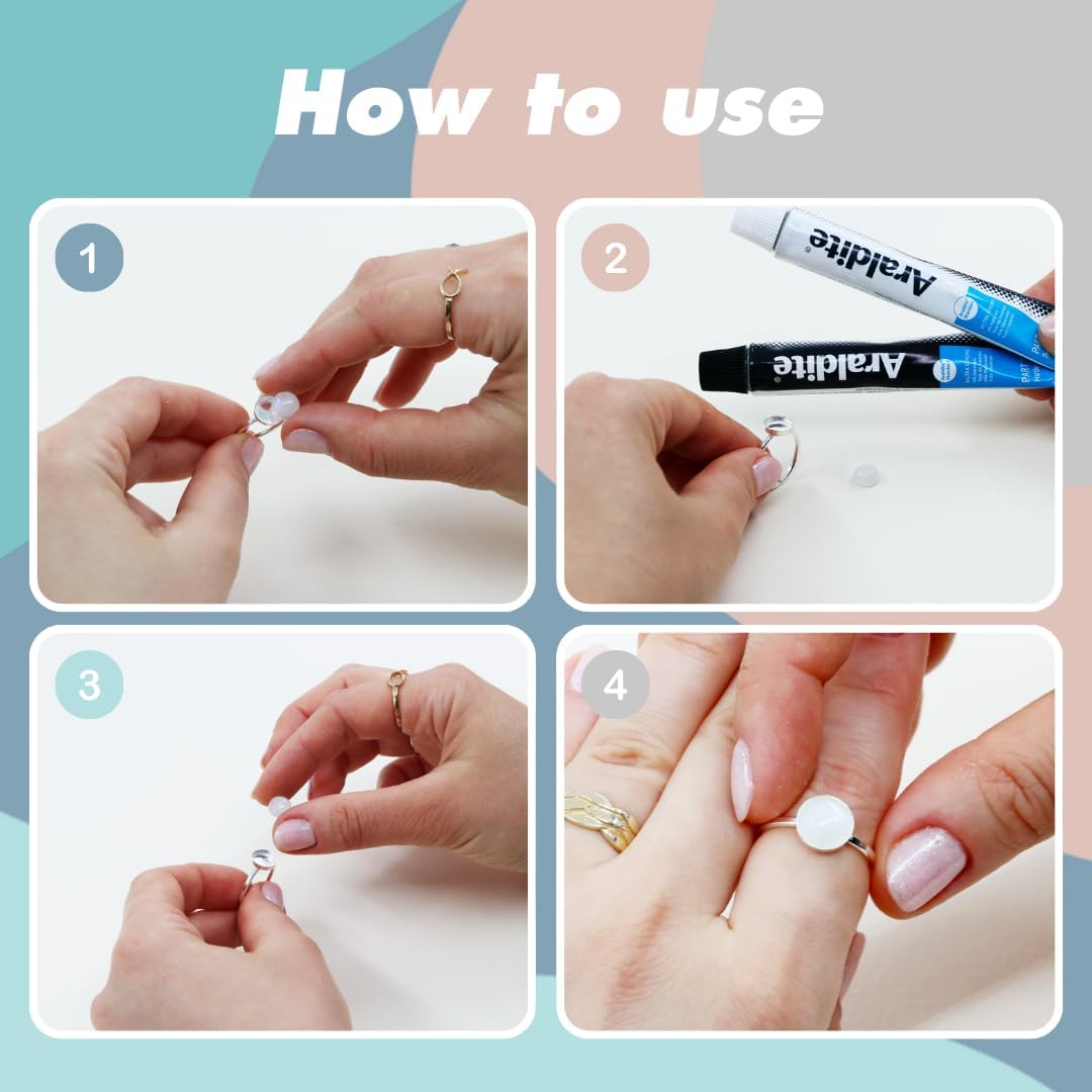 Stera Jewelry 925 Sterling Silver Size 5-9 Ring Blank with 8mm Round Bezel