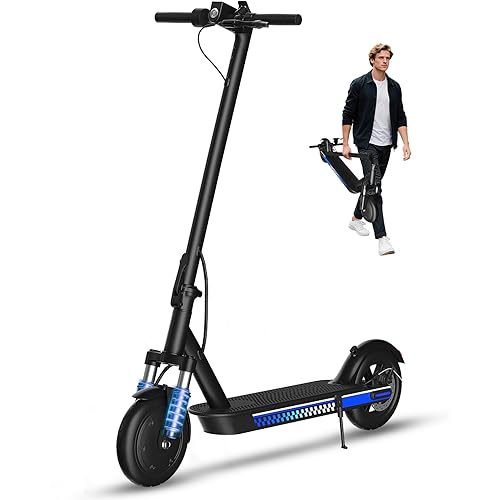 Electric Scooter Adult 350W/500W Motor, Top Speed 19/22 mph, Max 18/22 Miles Ranges, Foldable E Scooters for Adults with Cruise Control APP Control Double Braking for Commuting