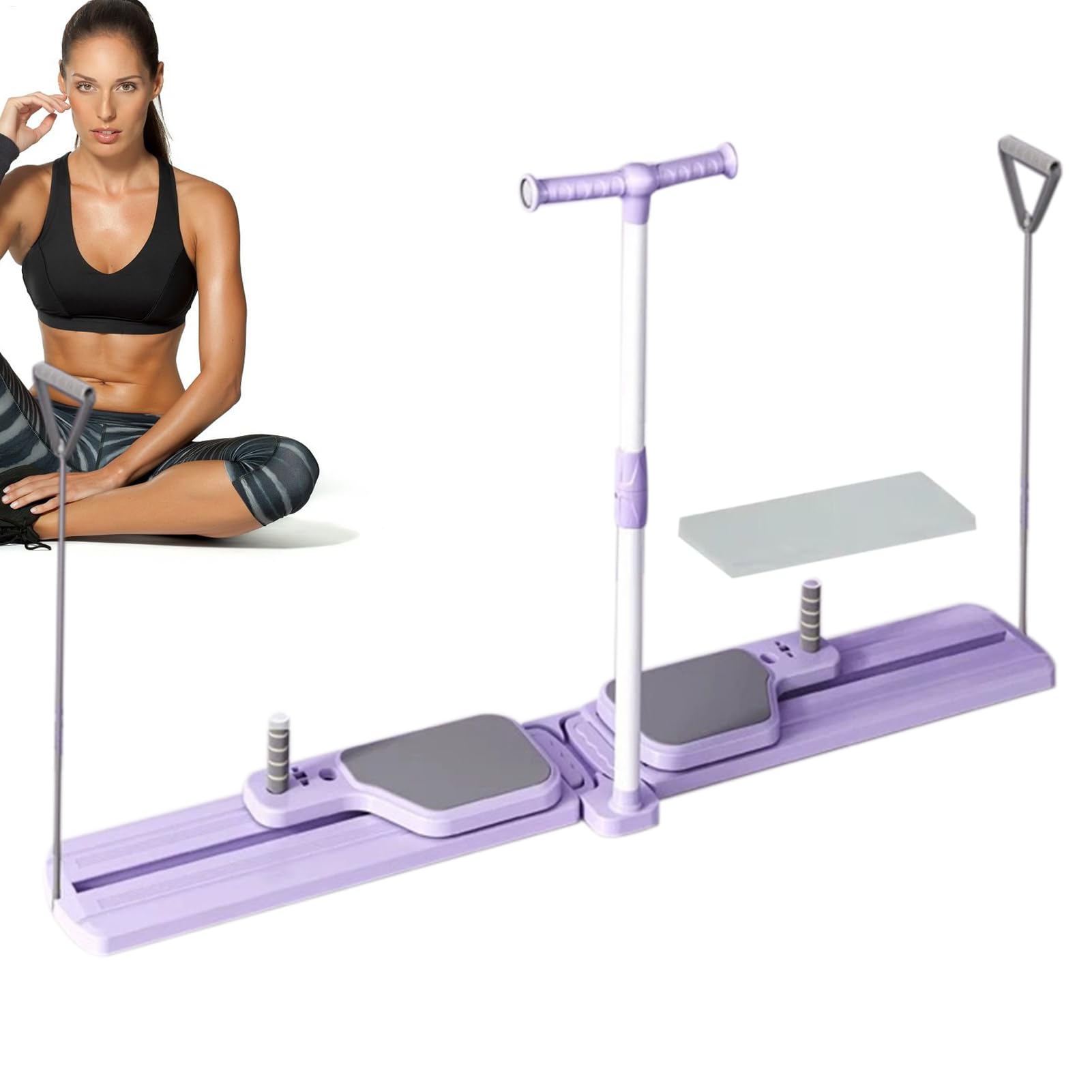 Máquina de esquí, entrenamiento de esquí en casa dividido, equipo de fitness, entrenamiento de cardio corporal total de interior para pilates, yoga, rehabilitación, fitness, uso en el gimnasio, color