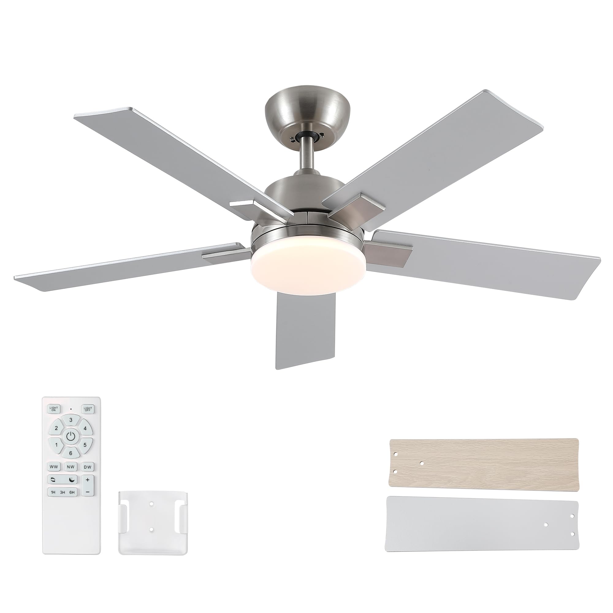 Photo 1 of Rayqueen 42-Inch Ceiling Fan with LED Light and Remote
