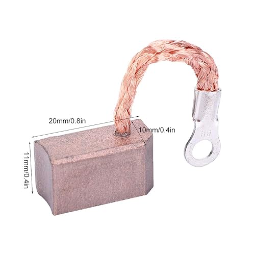 Miniatura 3 de Kadimendium Cepillo de carbono de repuesto J471, 20 Uds., energía solar, bomba de pozo profundo, motor de bomba de cepillo de carbono, pieza de