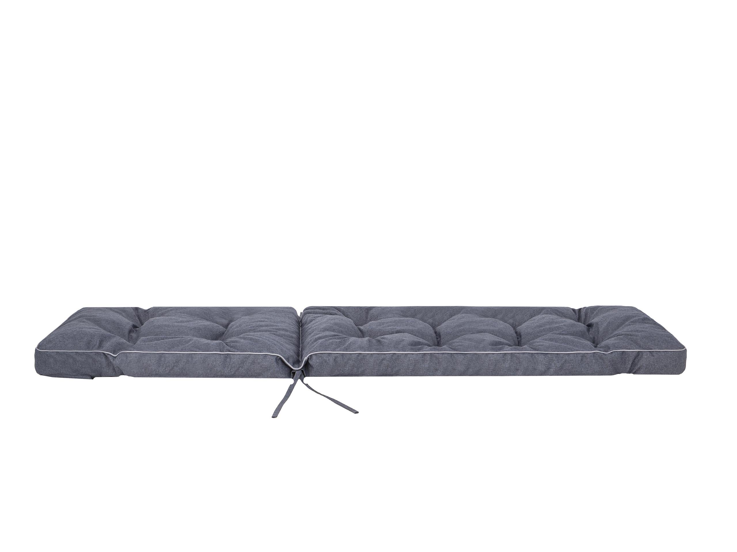 Cojín de Lujo para Tumbona de Jardín en Color Antracita 201x55x8 cm - Confort Premium para Patio y Balcón, Experiencia de Asiento Exterior Placentera y Elegante