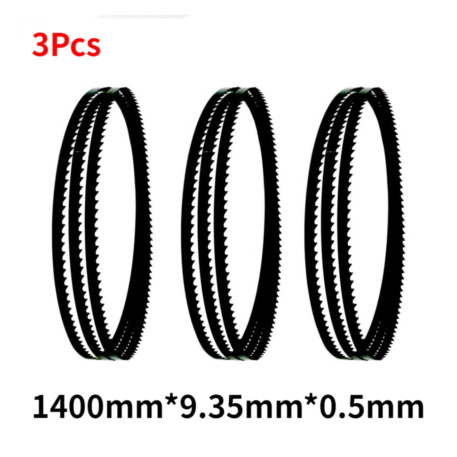 Piły taśmowe 3 sztuk SK5 1400mm * 9.35mm * 0.5mm brzeszczot taśmowy 3 4 6 10 14 TPI węglowe brzeszczoty do pił taśmowych narzędzia do obróbki drewna akcesoria narzędzia(3 TPI)