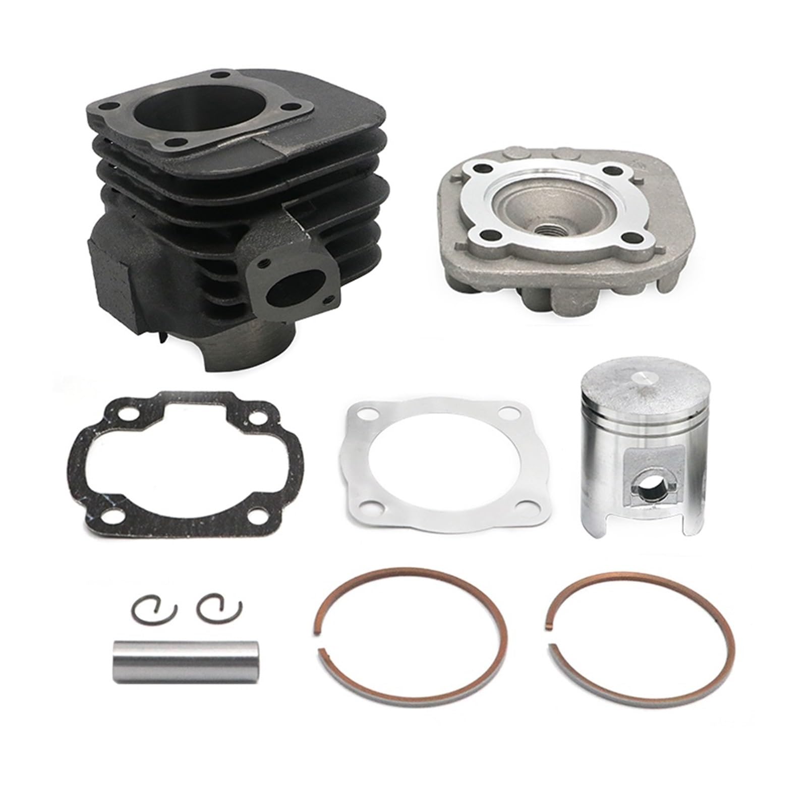 Culasse Kit De Reconstruction De Moteur 2 Temps 90cc À Gros Alésage, Kit De Culasse, Culasse, Compatible avec Scooters Équipés De Moteurs Jog Minarelli Clone Kit Cylindre