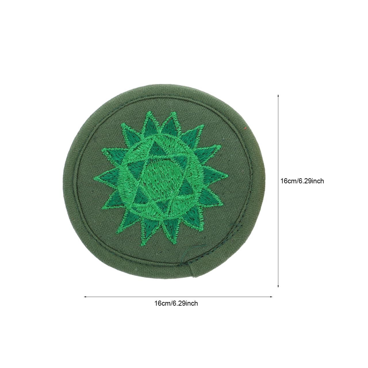 BESTonZON Cojín para cuenco tibetano de Buda, base redondeada, almohadilla de meditación religiosa de alta calidad, almohadilla de bordado para yoga y meditación, idea de regalo para amigos, verde