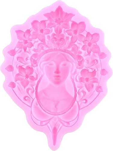 Miniatura 9 de ZiXiang Molde de silicona de diosa para fondant, molde de chocolate para decoración de pasteles, pasta de goma, caramelo, arcilla polimérica, juego