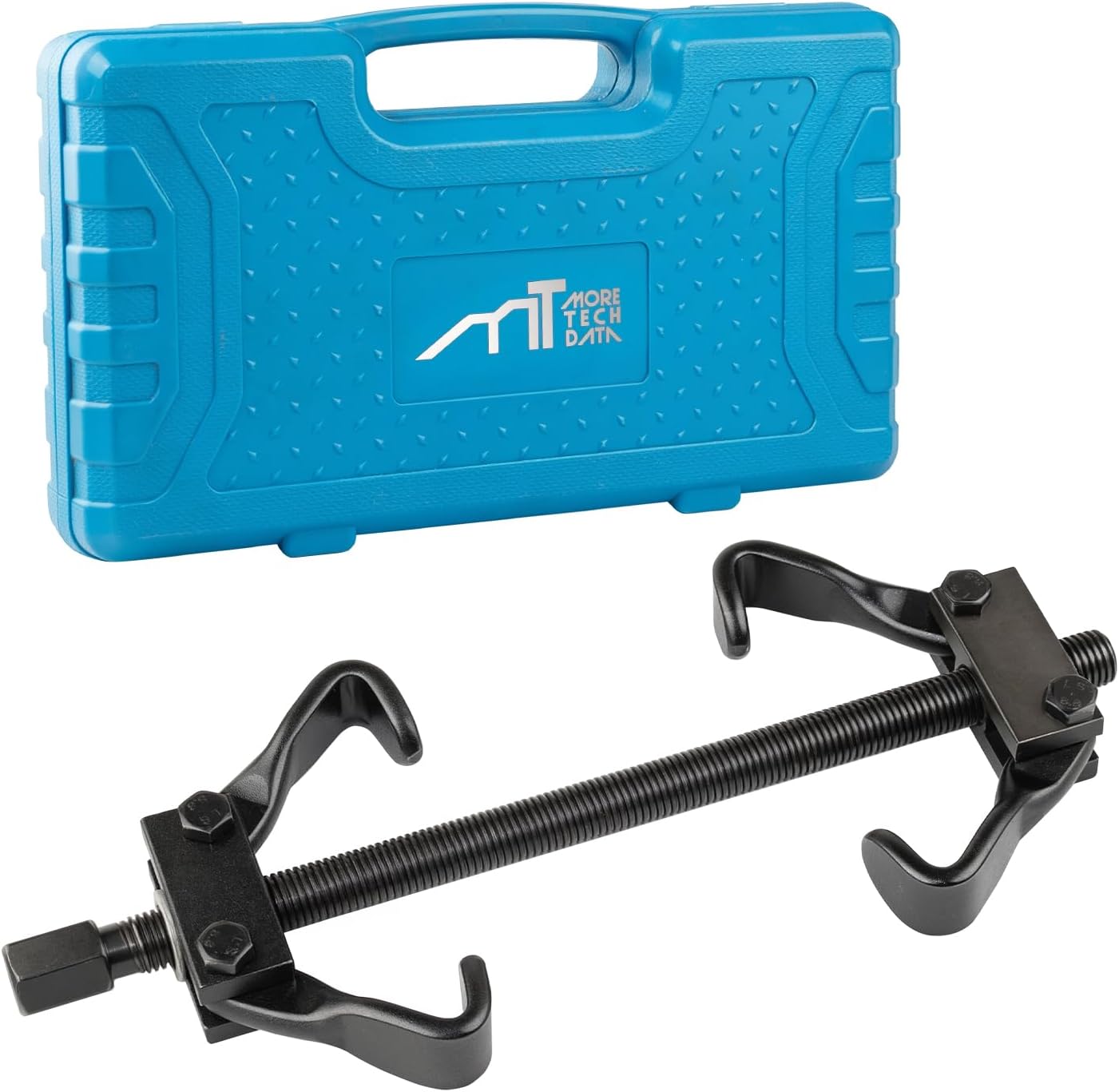 Coil Spring Compressor Tool Set, Heavy-Duty Automotive Strut Spring Compression Tool for Macpherson Suspension Repair, Fits 3/4” Diameter Springs, with Carrying Case