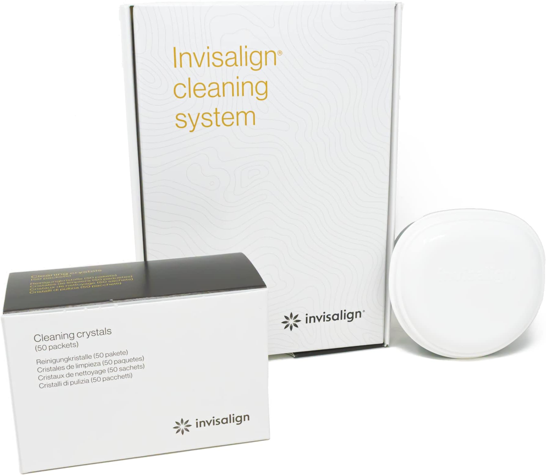 Cleaning Crystals for Clear Aligners and Retainers with Tub, (50 Packets)