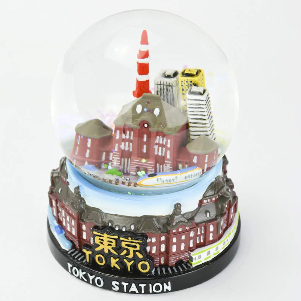 Amazon.co.jp: スノードーム Snow globe 東京(東京駅) 置物 インテリア