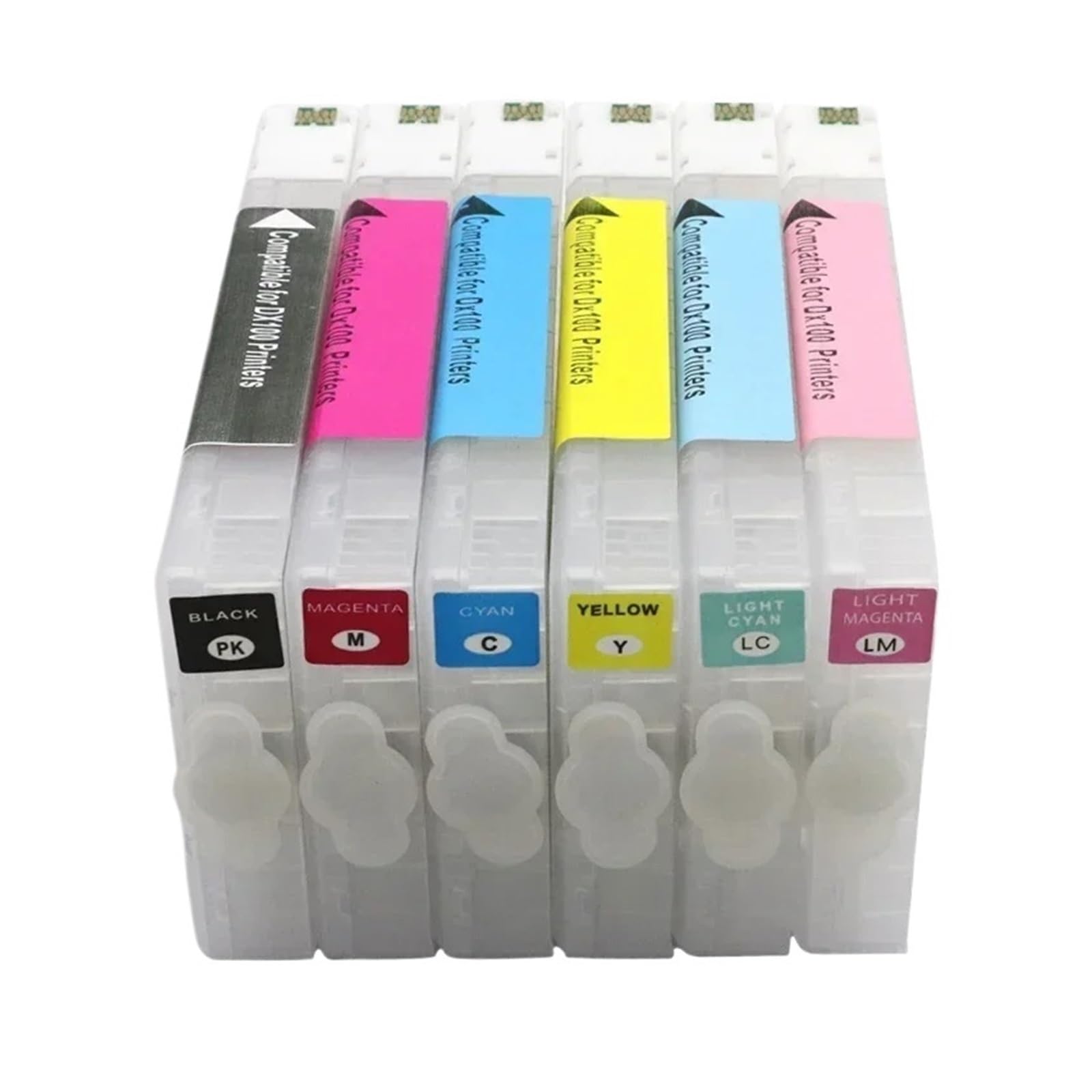 Kompatibel mit Fuji, T7811 T7812 T7813 T7816 Refill Cartridges | 200 ml 6 Farben 1 Satz leere Tintenpatronen for Frontier-s DX100 Drucker