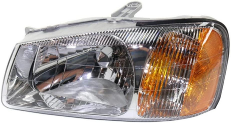 KarParts360 For Hyundai Accent Headlight 2000 2001 2002 Driver and Passenger Side Pair Composite Clear Lens Replacement For HY2502123, HY2503123 | 92101-25050