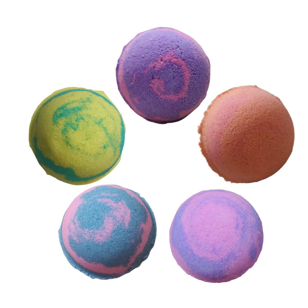 Naturixmaa Handmade Bath bombs | Bath Fizzy and Bubbly Soak | Floral Bath Bomb Set | Refreshing and Relaxing on Skin | No SLS | Calendula, Ylang Ylang, Blue Lotus, Rose, Lavender Essential Oil | 60gm_5pc-picture-47