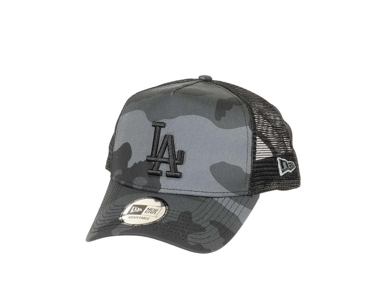 New Era Adjustable Trucker Cap - LA Dodgers Dark camo - One Size