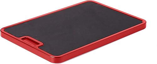 Nifty - Bandeja rodante para electrodomésticos pequeños, color rojo, bandeja deslizante para cocina, sistema rodante integrado, parte superior