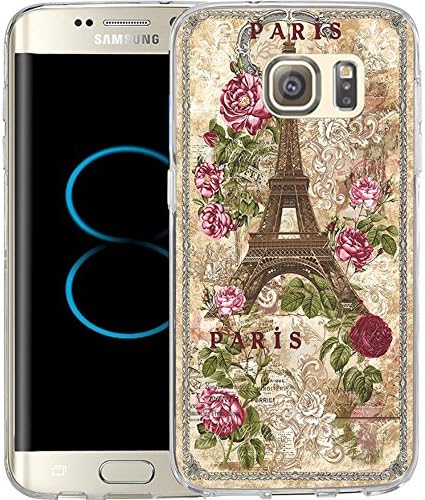S8 Plus Case Vintage British Royal Court Rose and Paris, LAACO Scratch Resistant TPU Gel Rubber Soft Skin Silicone Protective Case Cover for Samsung Galaxy S8 Plus