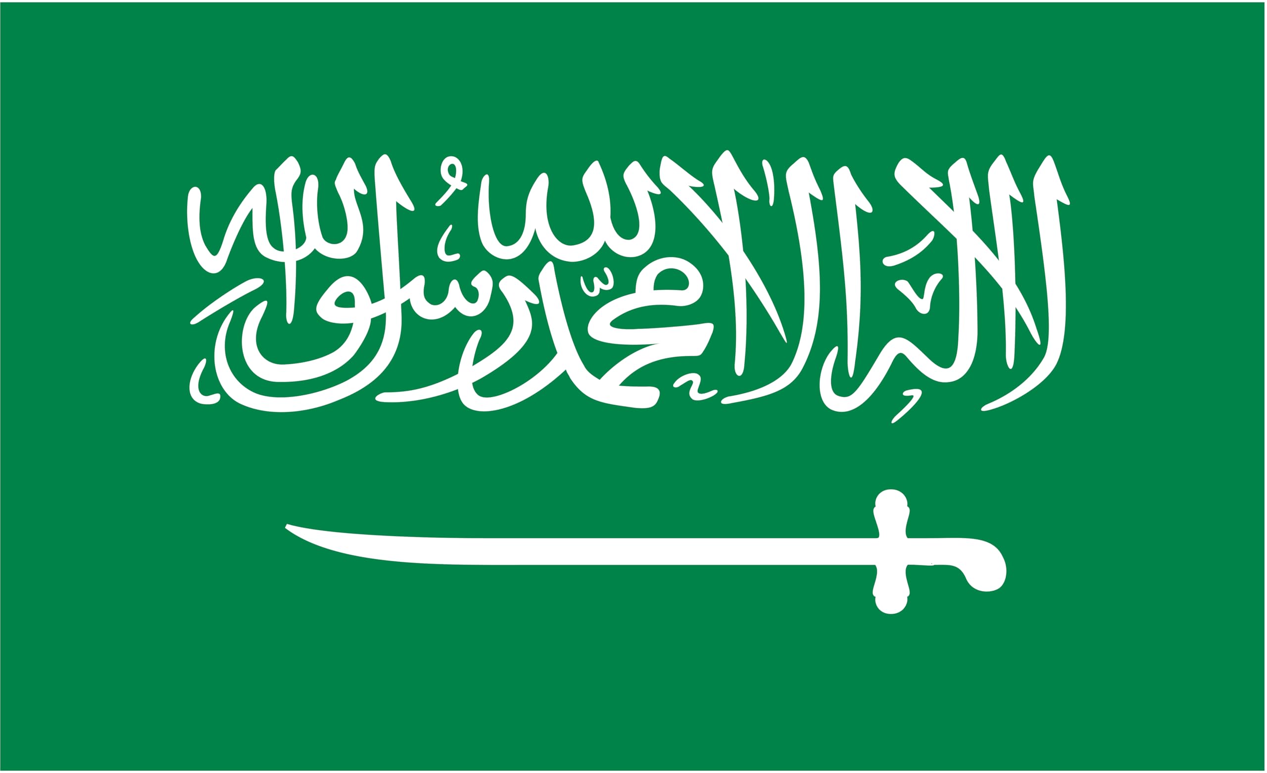 Drapeau de l'Arabie saoudite grand pavillon national marine extérieur 335 x 200 cm