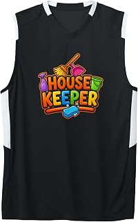 Colorful Housekeeper Cleaning Maid Supplies Adult & Youth Basketball Jersey