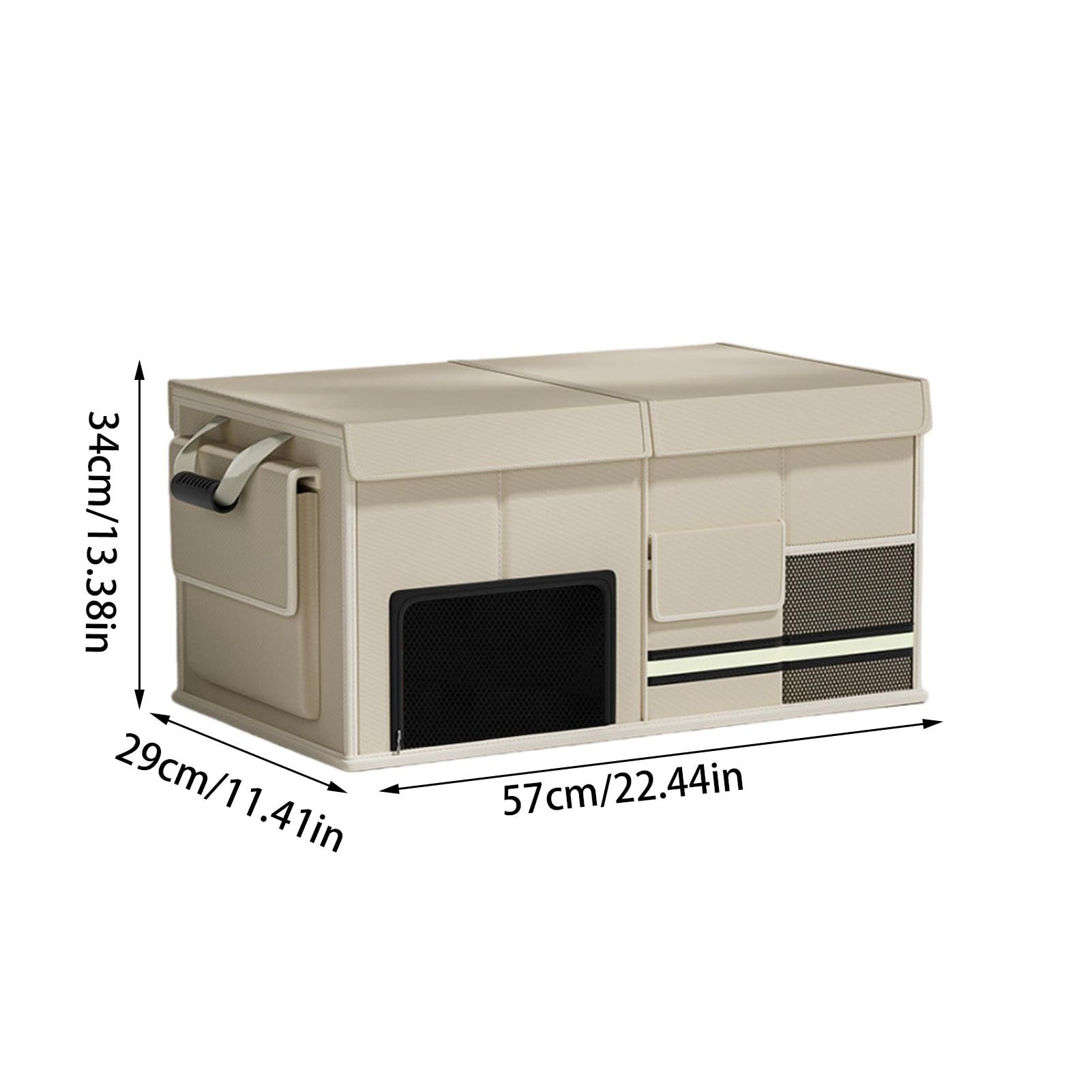 Caja de almacenamiento plegable para maletero, caja de almacenamiento para el maletero del coche, organizador de tela Oxford de gran capacidad, 60 l, multiusos, para viajes, pesca, pícnic