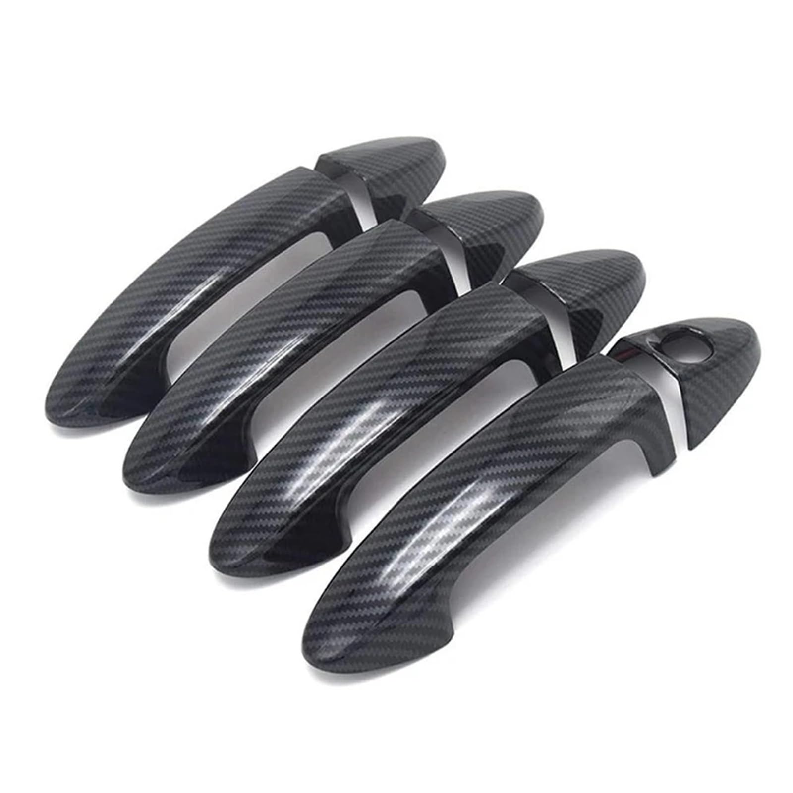 Cxxxef One Color Door Handle Cover Caps Car Exterior Door Handle Cover Sticker Accessories Carbon Fiber For Fiesta 2009 2010 2011 2012