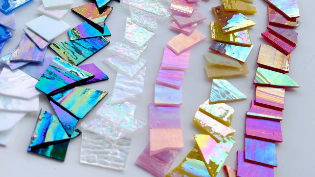 Amazon.com: ILLUCKAI 2.2lb Iridescent Stained Glass Sheets