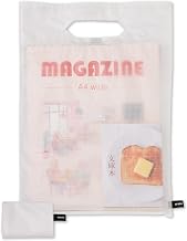 aso ze-v340-wh Book Shopper Eco Bag, Lightweight, Foldable, Compact