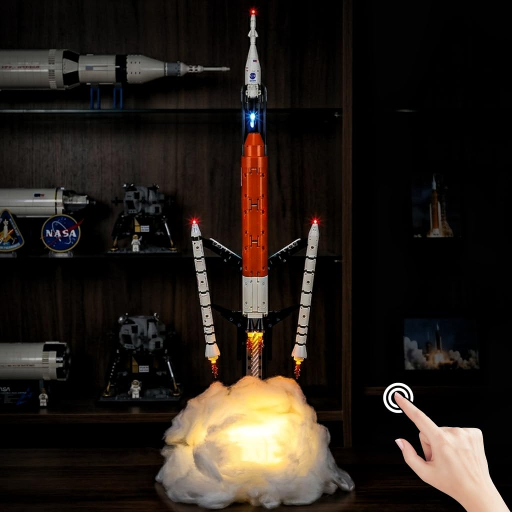 BRIKSMAX 2.0 Light Kit Compatible with Lego NASA Artemis Space Launch System Rocket 42221(Touch Control) Building Sets - Original LED Lighting Kits (Accessories Only) for Display, Gifts & Collectors