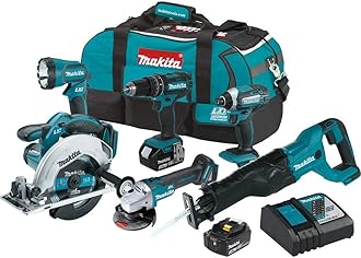 Makita XT610 18V LXT Lithium-Ion Cordless 6 Piece Combo Kit (3.0Ah)