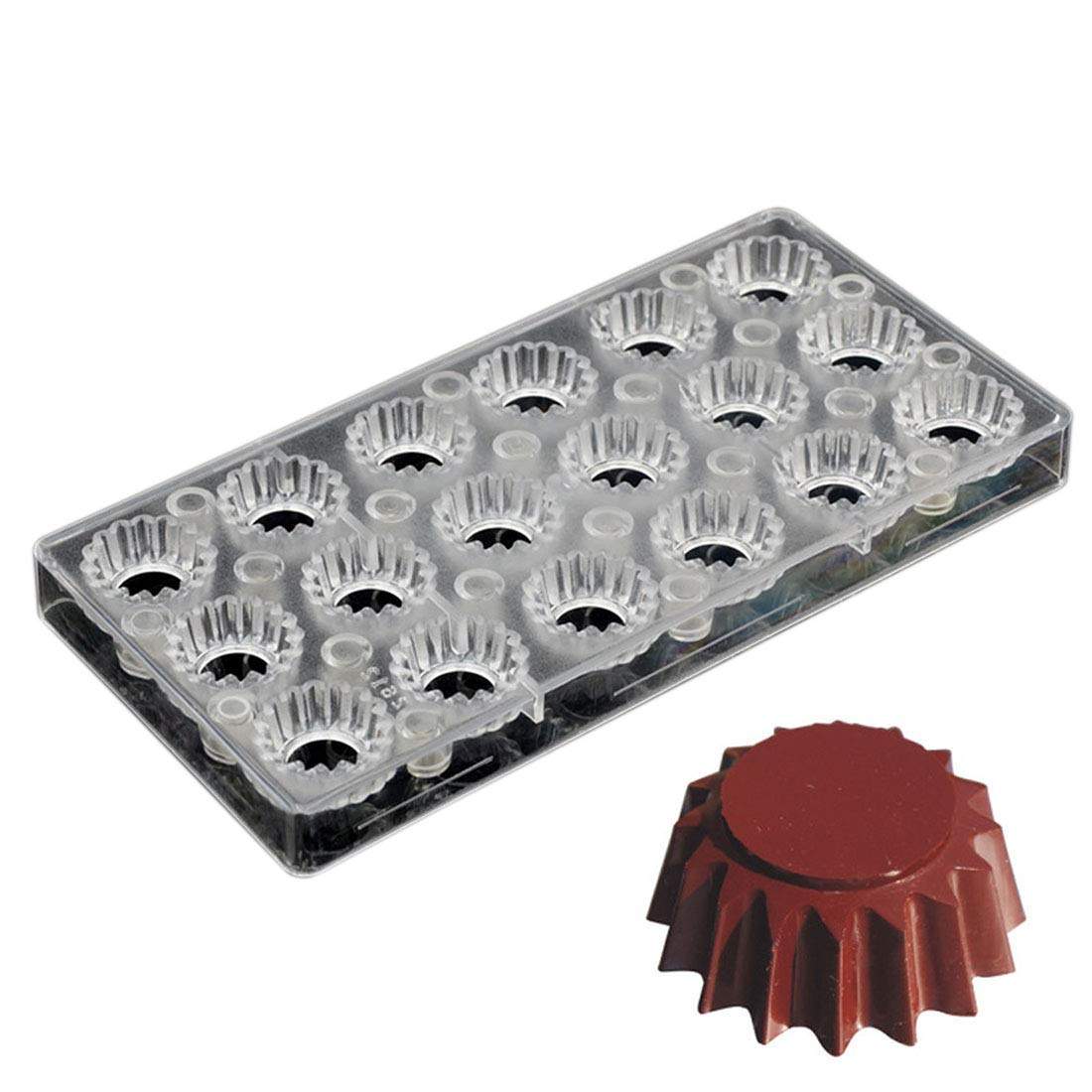 Molde de transferencia de chocolate de policarbonato hecho a mano, molde magnético de chocolate, molde para caramelos