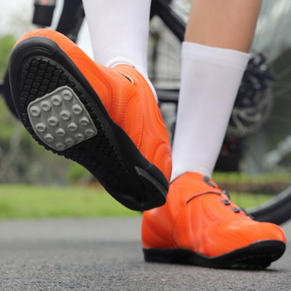 Zapatillas De Ciclismo Hombre Mujere con Suela De Goma Zapatillas De Bicicleta De Montaña Y Carretera Antideslizante Ligeros Sin Calas para Deportes al Aire Libre
