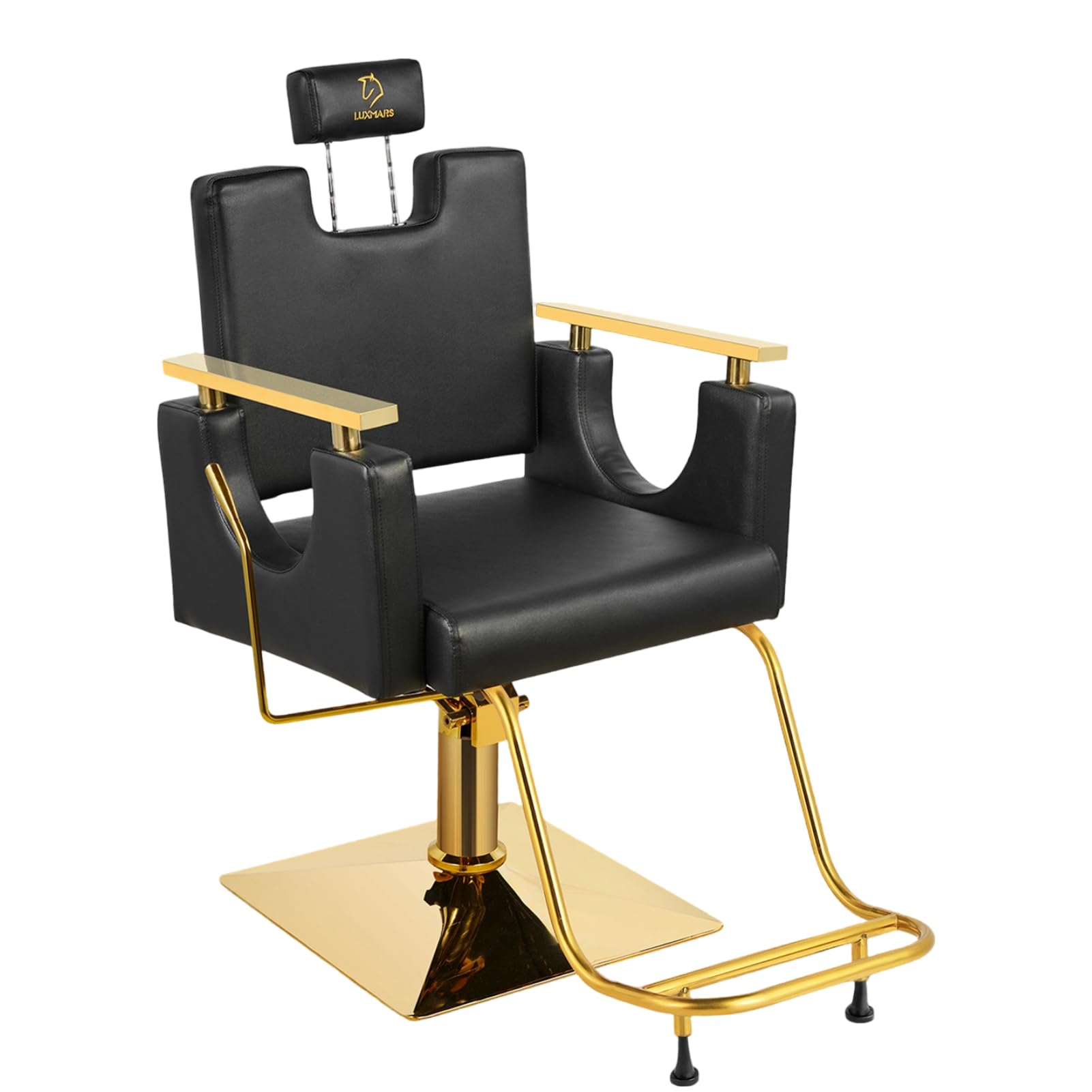 Heavy Duty Barber Chair, 360° Swivel Reclining Salon Chair for Hair Stylist, Height Adjustable Hydraulic Hairdressing Chair with Footrest for Barber Shop, Beauty Salon, Hairdressers