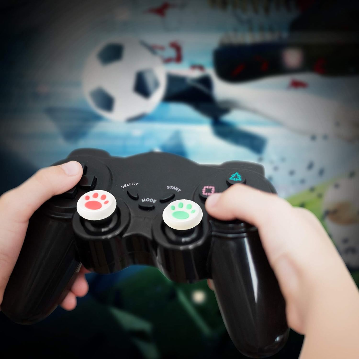 28 Pieces Cat Thumb Grips Caps Replacement Cat Claw Joystick Cap Silicone Cat Analog Stick Cover Compatible with PS5 PS4 PS3 PS2 Xbox 360 Xbox One Controllers: Toys & Games